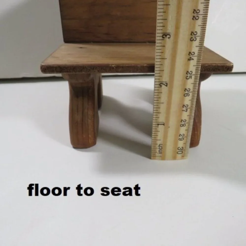 Wooden Doll School Desk Miniature (thick) 1980's